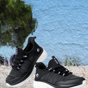 FitVille CLOUD WANDERER V7 Women's Black 9 Wide Toe Box 2E Comfort Walking 🚶‍♂️